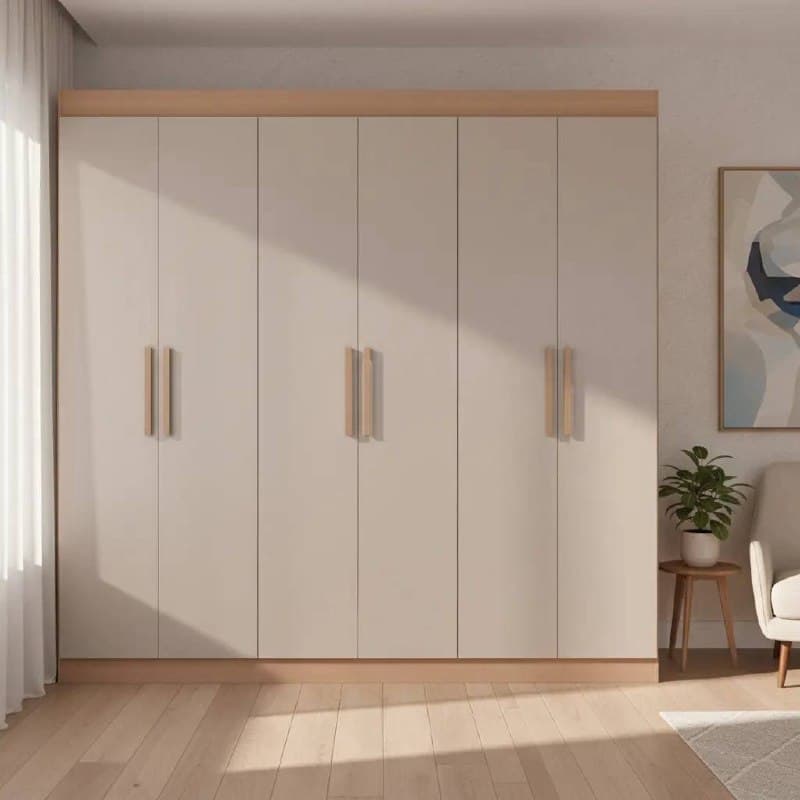 Guarda-roupa Casal Bartira Ville 6 Portas e 2 Gavetas