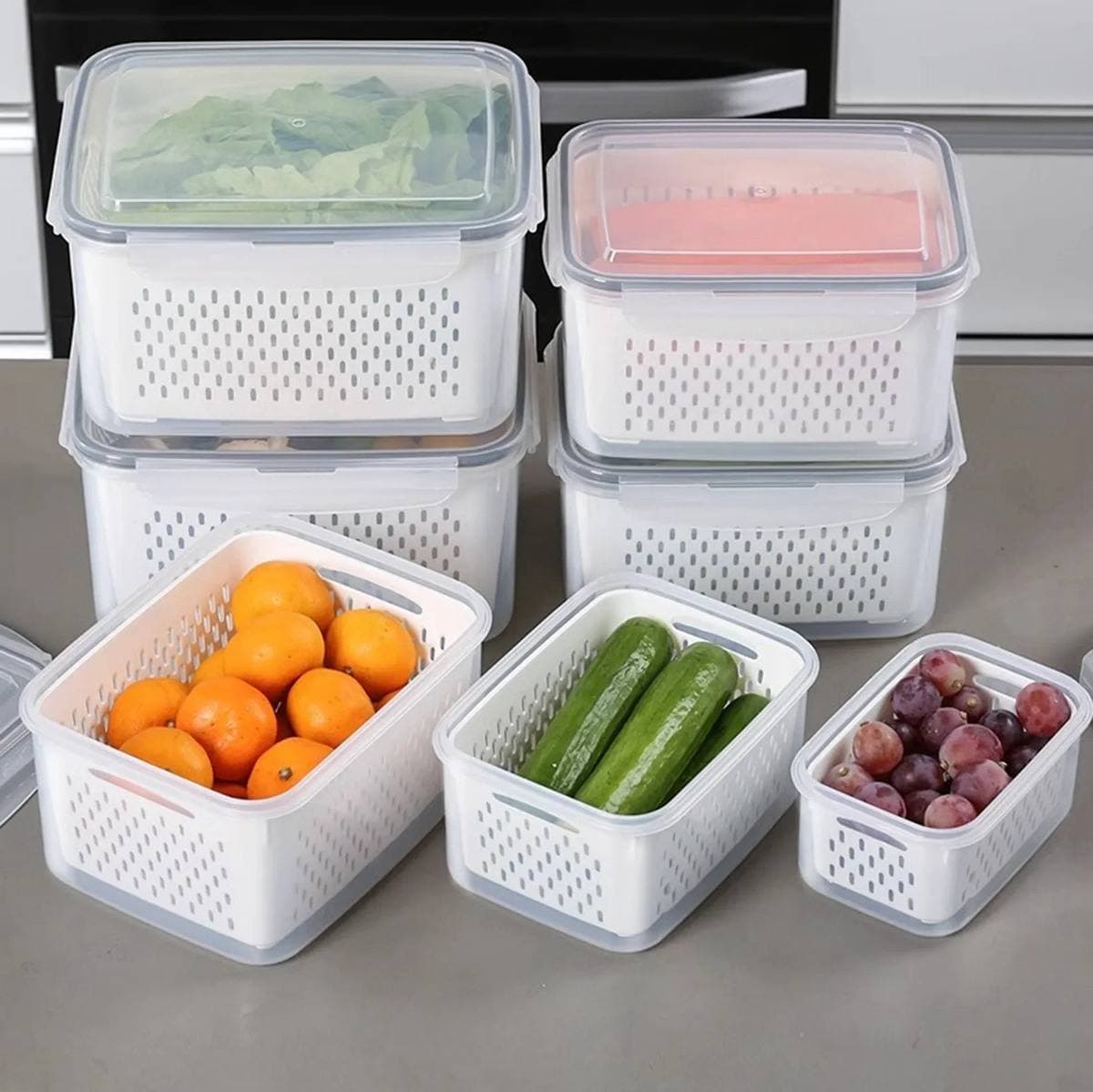 Kit 3 Organizadores Geladeira