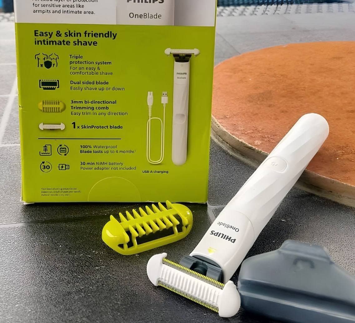 Aparador e Raspador Oneblade Intimate Philips